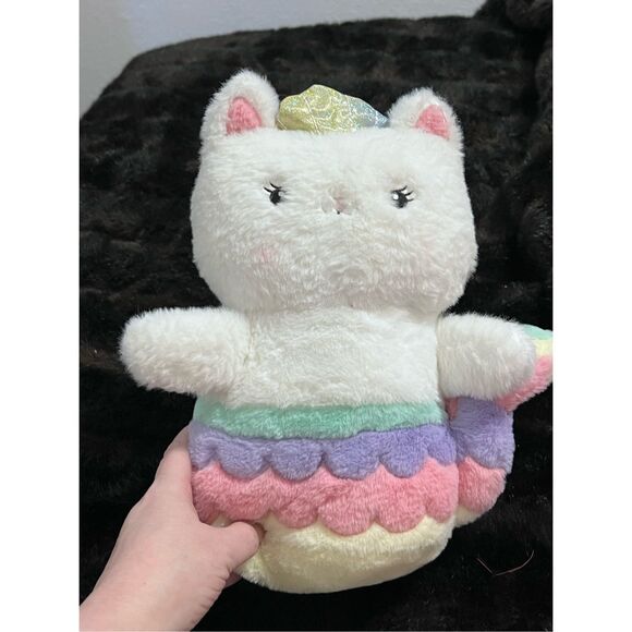 Glow Brights White Cat Meowmaid Mermaid Kitten Plush Lights Sound FAO Schwarz - Picture 1 of 3